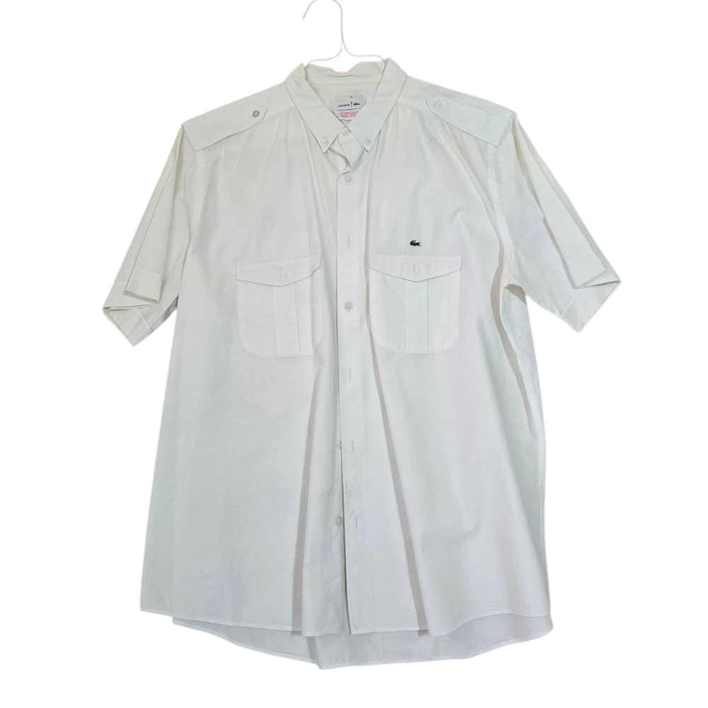 Lacoste Men's White Short Sleeve Shirt